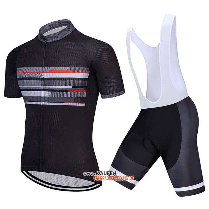 Factory Stock Kurzarmtrikot 2021 und Kurze Tragerhose Shwarz